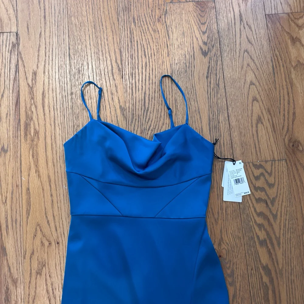 NWT Liv Foster Ciara Satin Long Gown (Size 0) - Picture 7 of 11